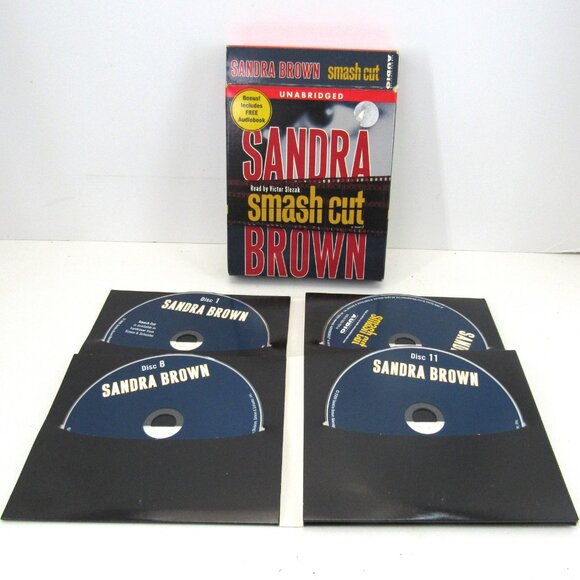 Sandra Brown Audiobooks Unabridged Lot of 2 Standoff, and Smash Cut - Picture 4 of 5
